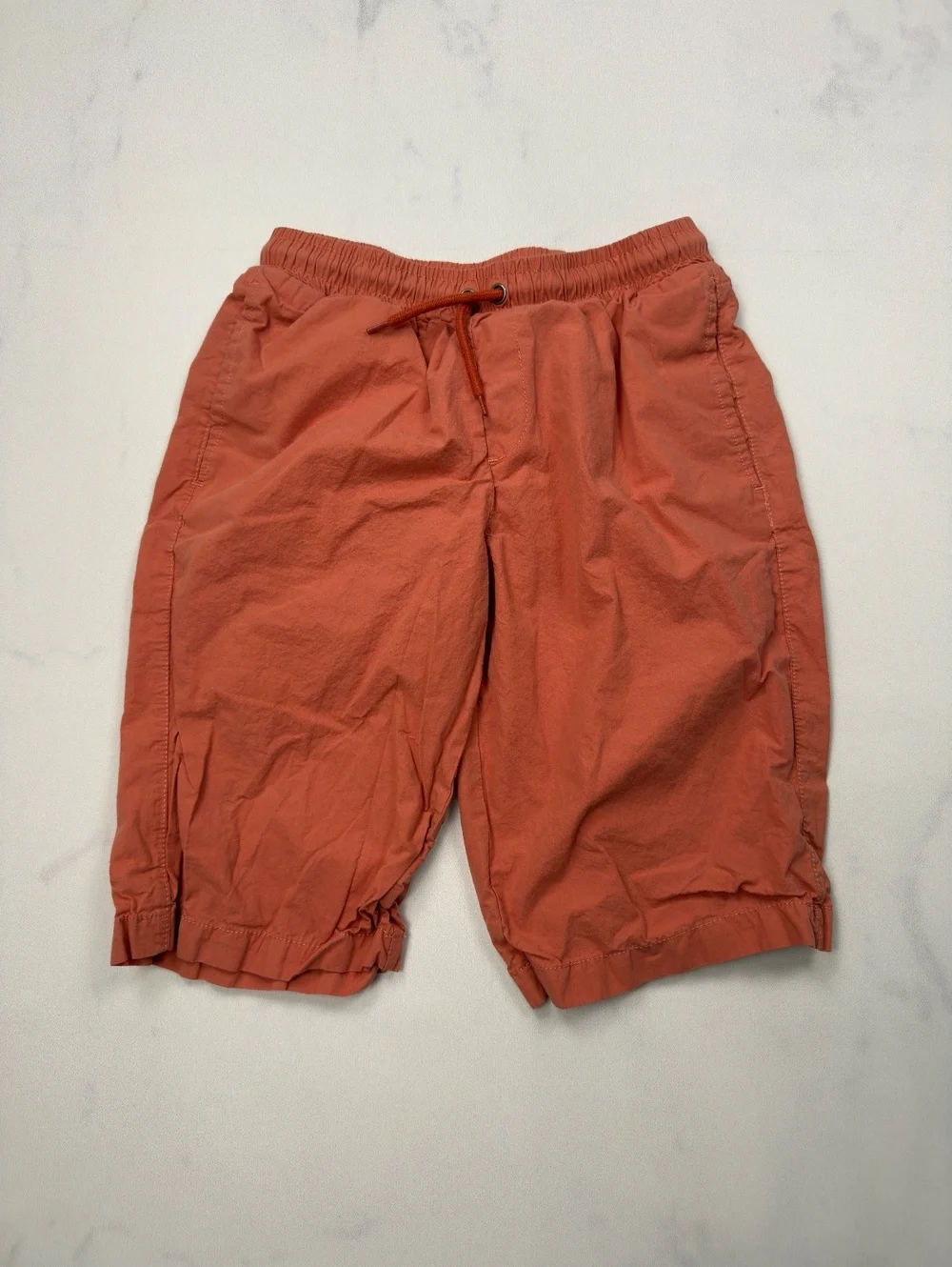 kidpik Cargo Shorts Apricot Drawstring Elastic Waist - Boys See Measurements